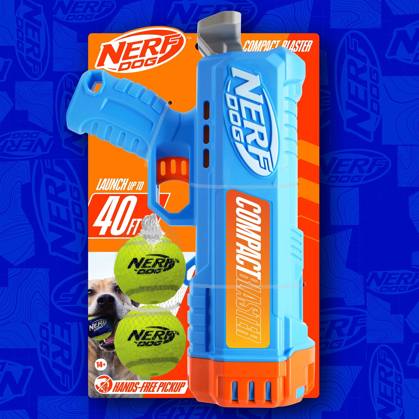 Compact Tennis Ball Launcher with Two Balls, 12-Inch