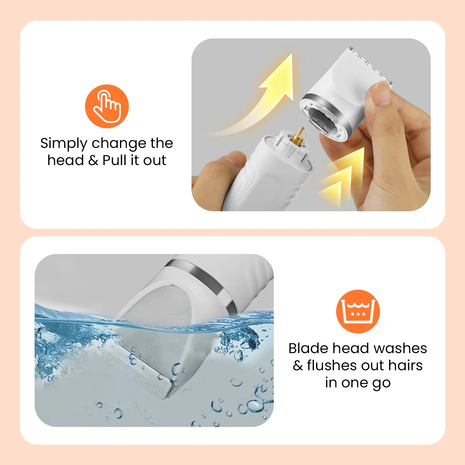 Dog Clippers, Dog Grooming Kit for Thick Hair, Thick Coats, Cat Clippers at Home, Rechargeable, Low Noise