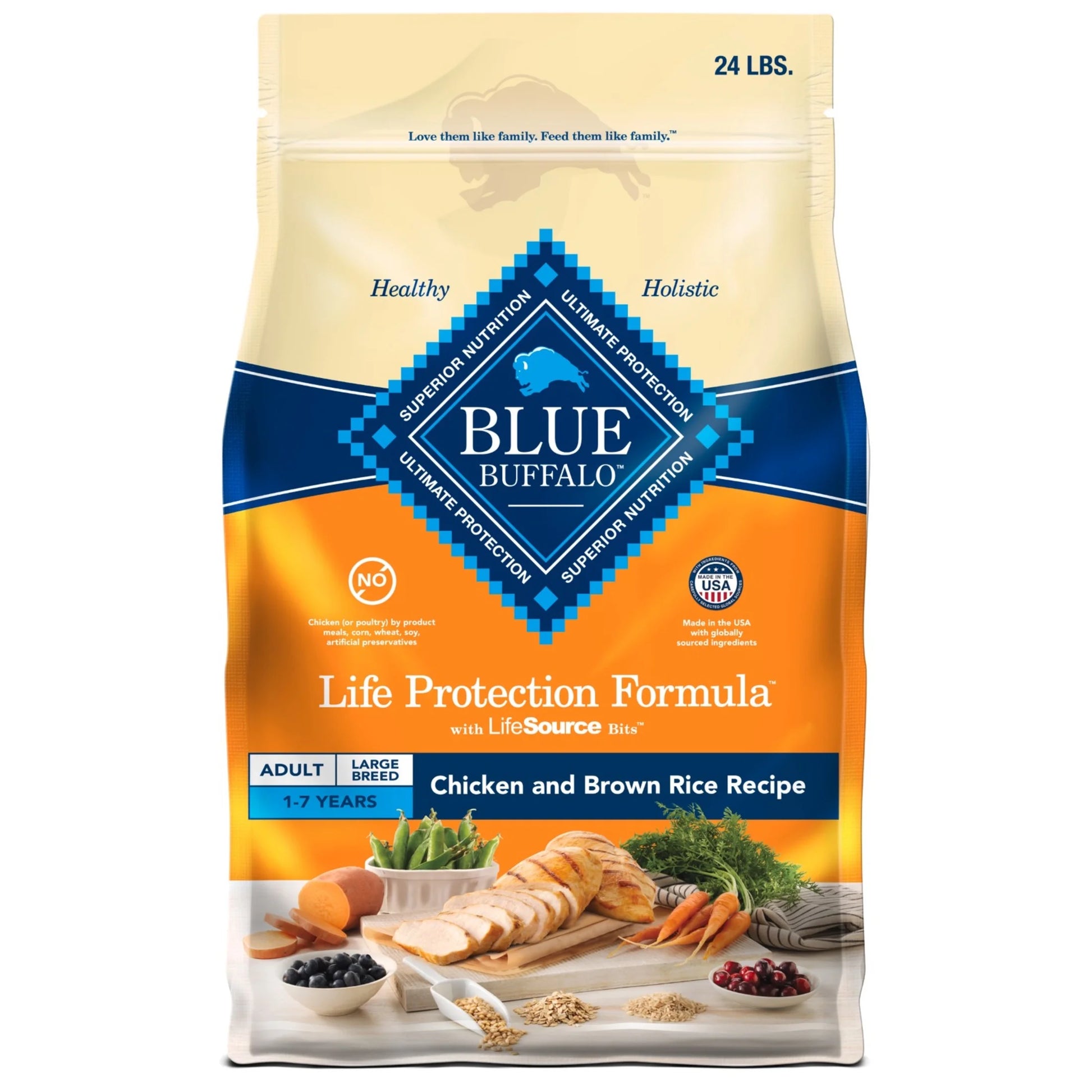 Life Protection Formula Large Breed Dry Dog Food with Chicken and Rice, 24 lb. Bag