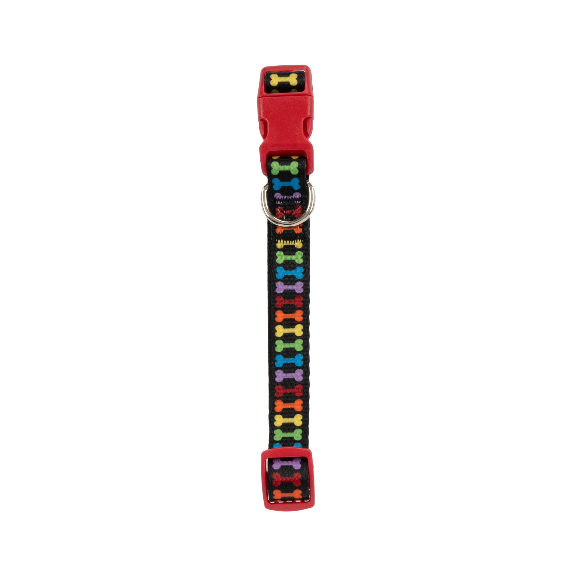 Multicolored Bone Print Fashion Dog Collar for Small Dogs