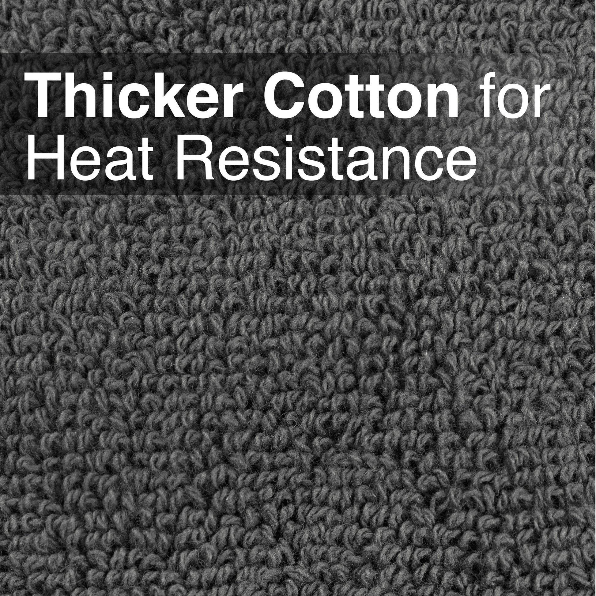 4-Pack Terry Pot Holder Set, Graphite