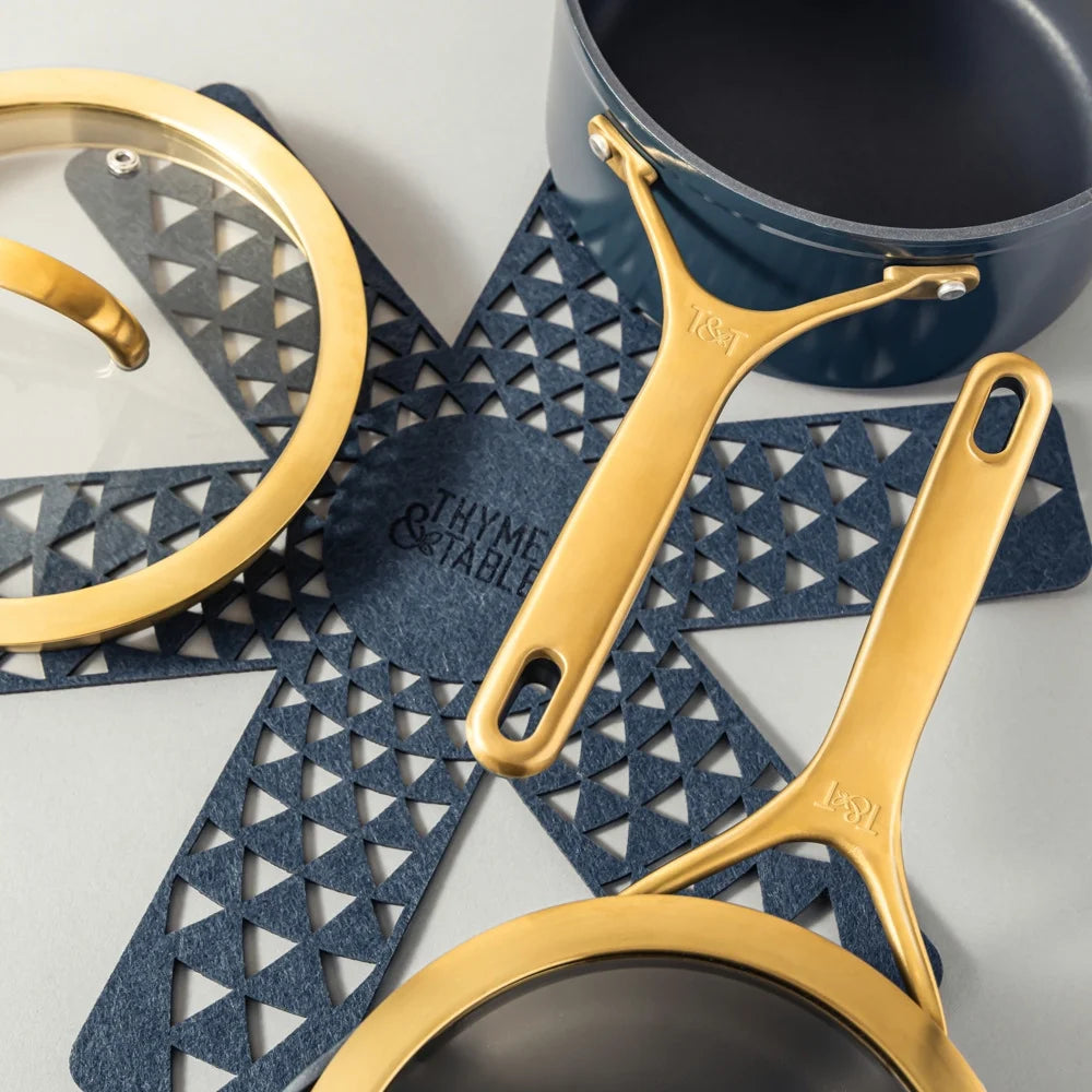 12-Piece Non-Stick Supreme Collection Cookware Set, Pots and Pans Set - Atlantic Blue