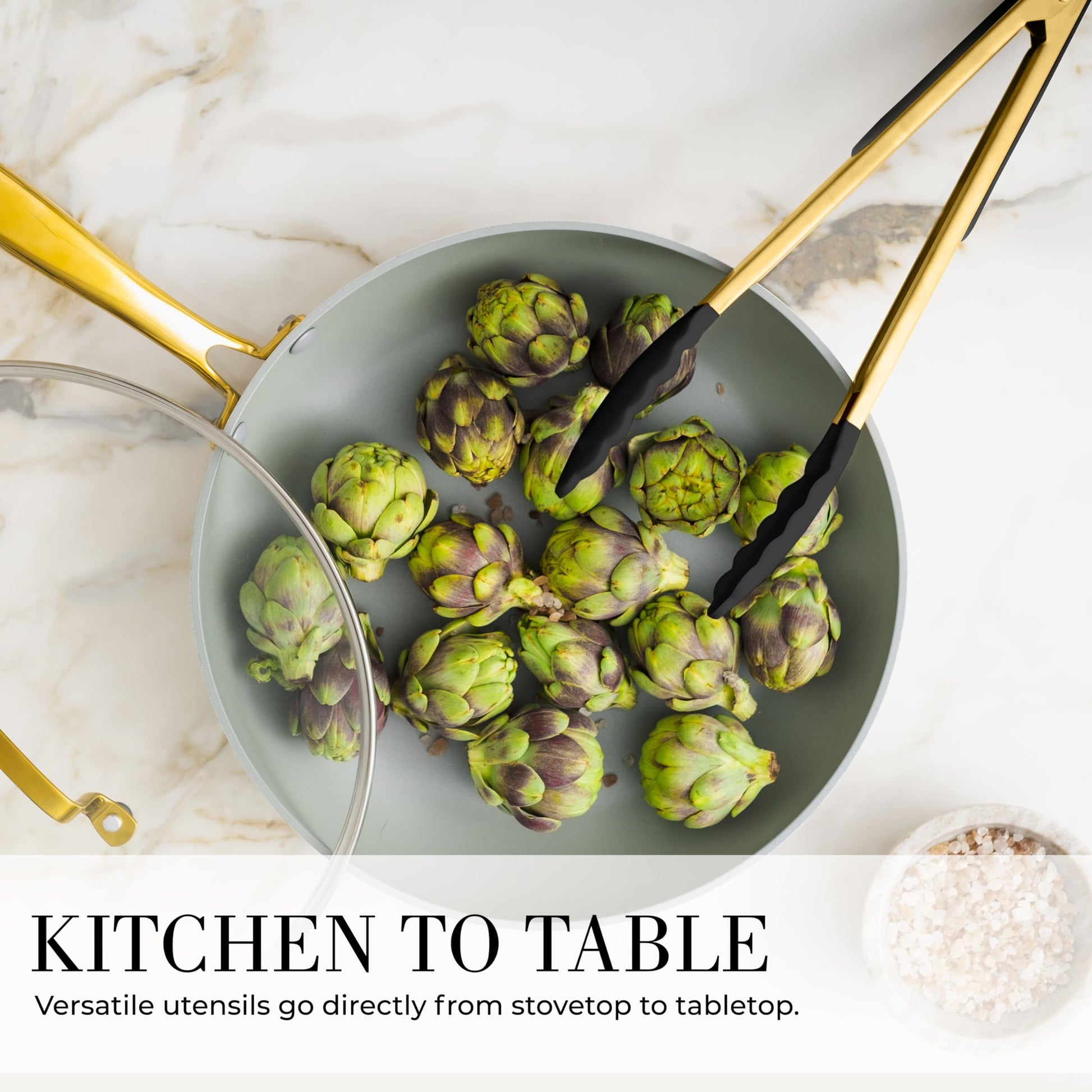 15-Piece Black and Gold Kitchen Utensils Set with Measuring Cups & Spoons, Bpa-Free