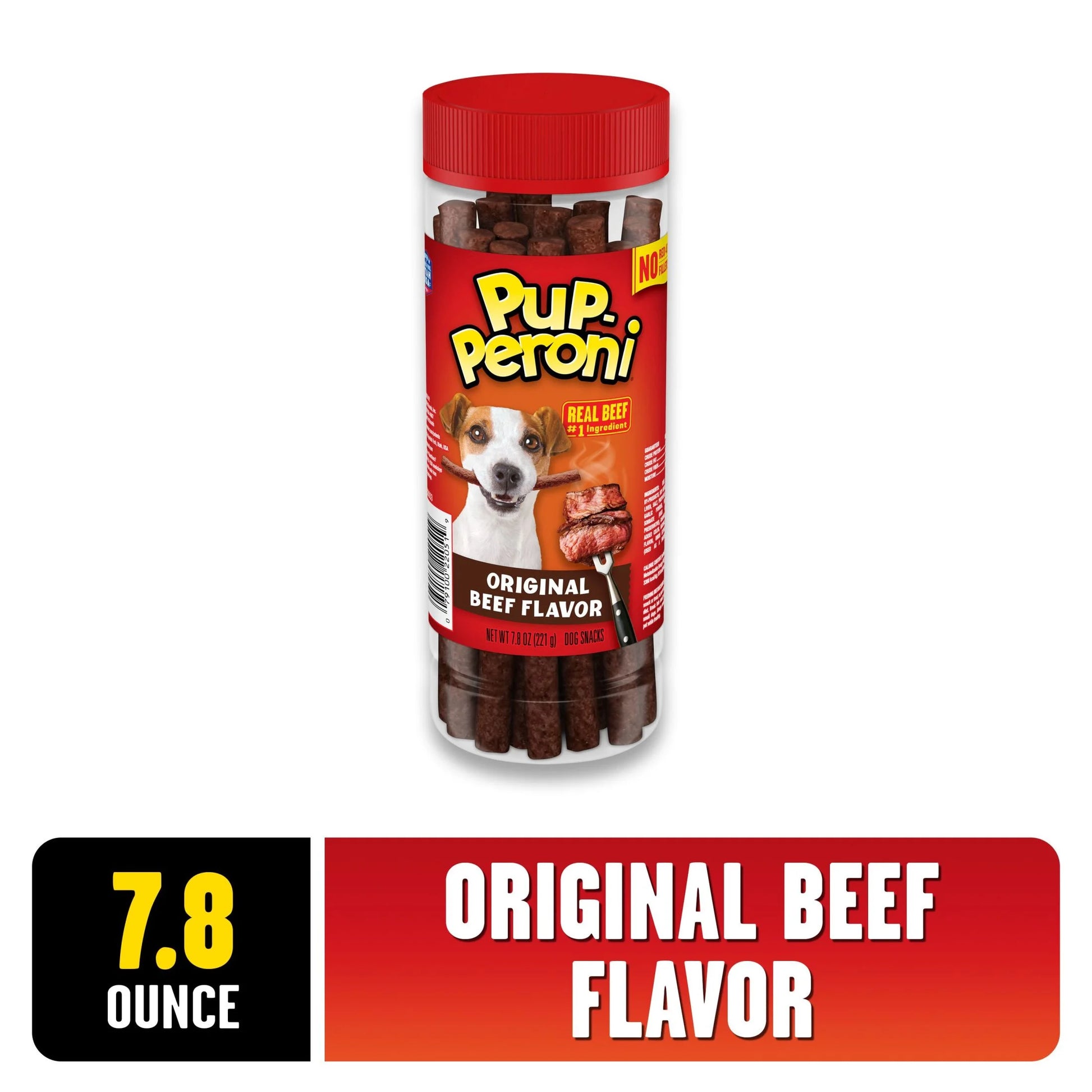 Original Beef Flavor Dog Treats, 7.8 oz Canister