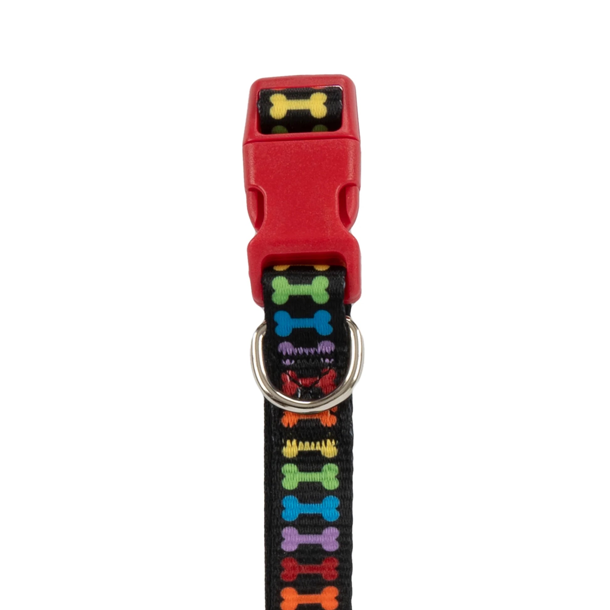 Multicolored Bone Print Fashion Dog Collar for Small Dogs