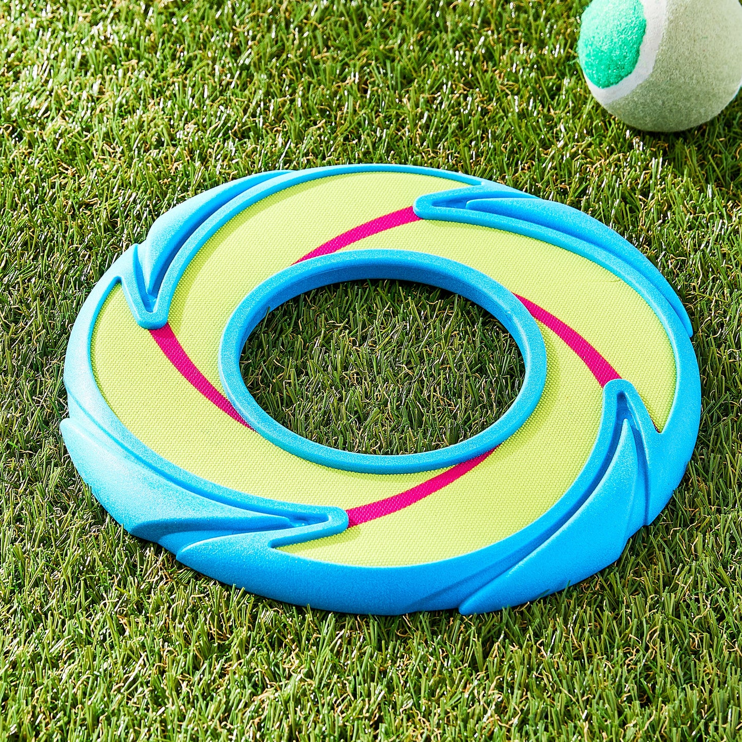Neon Fetch and Play Buddy Dog Toy, Chew Level 2, 9"