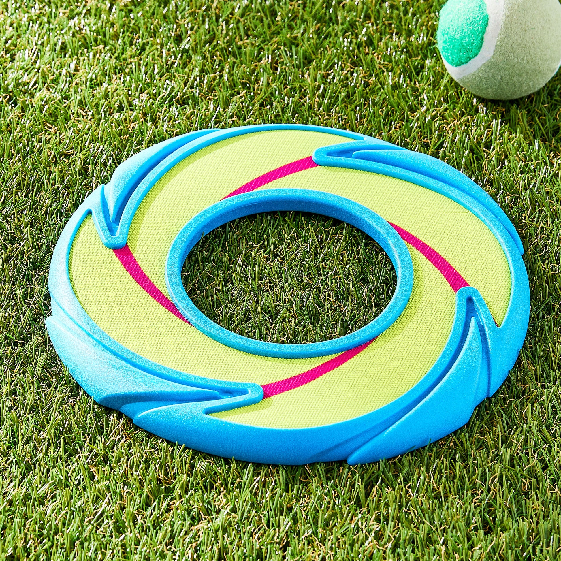 Neon Fetch and Play Buddy Dog Toy, Chew Level 2, 9"