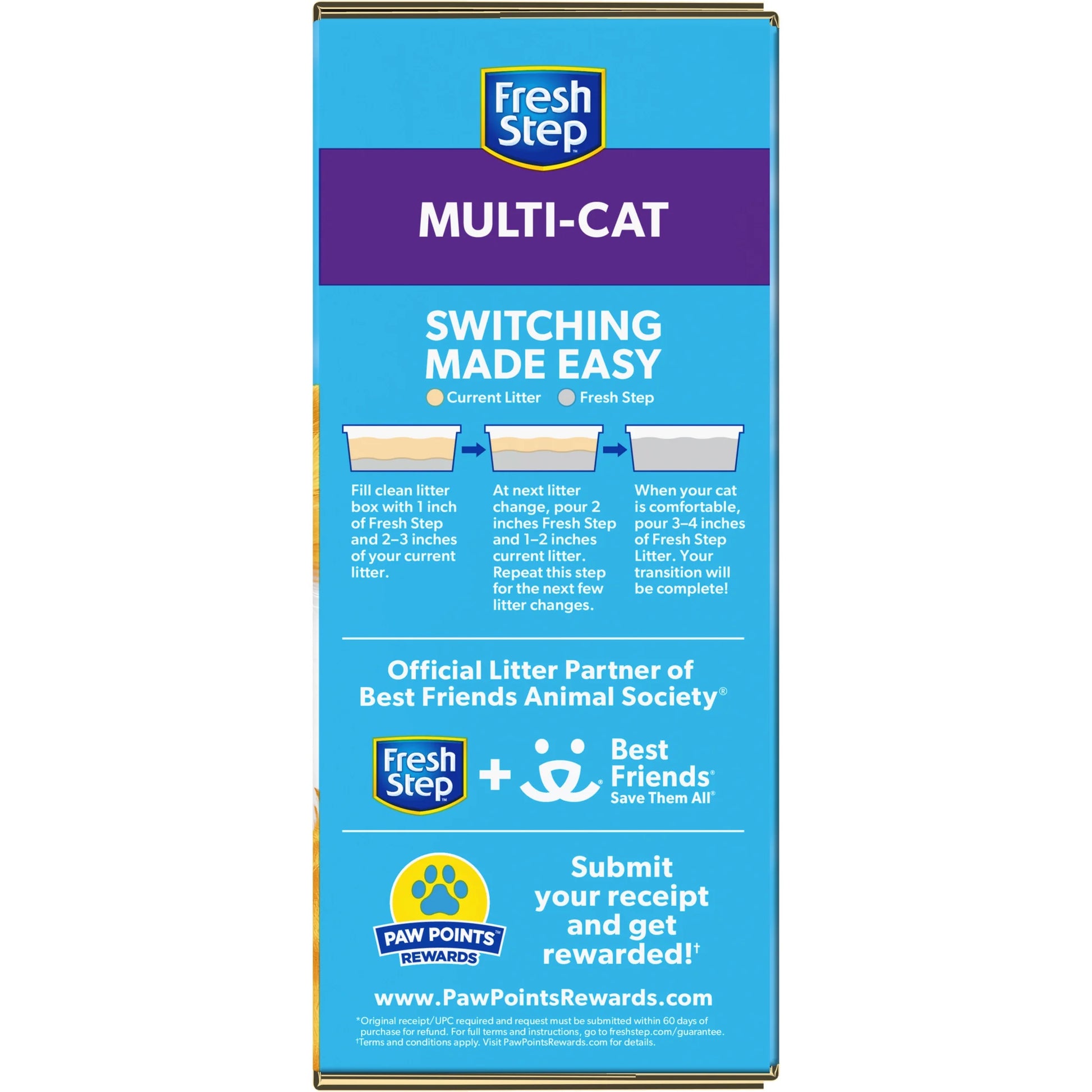 Multi-Cat Extra Strength Clumping Cat Litter with Febreze, 25 Lbs