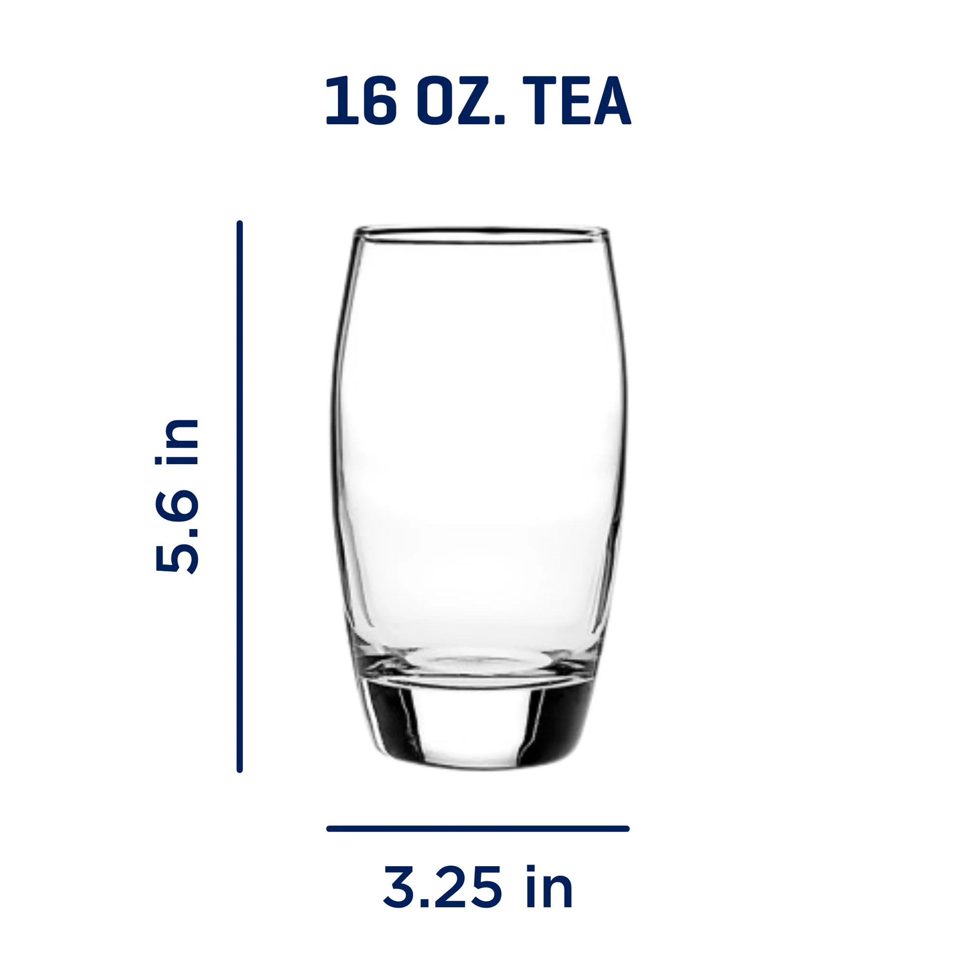 Ellendale Drinking Glasses, 16 Ounces, Set of 8