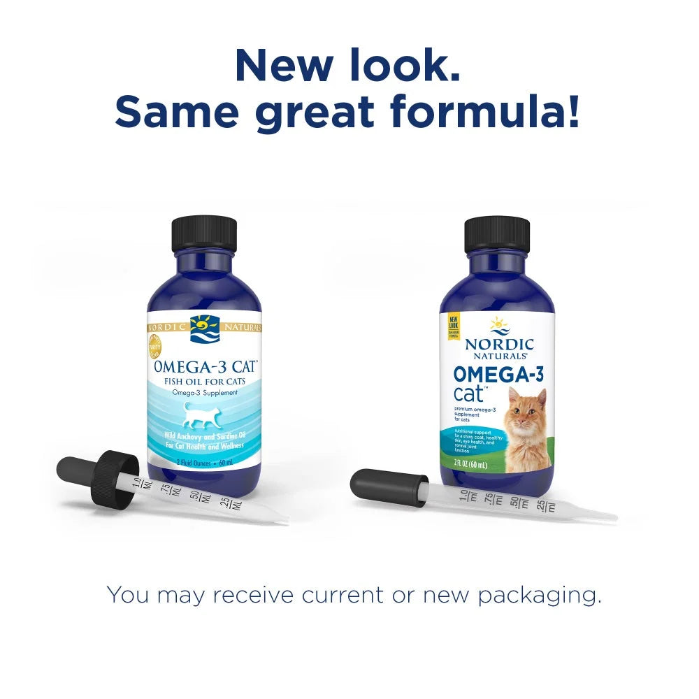 Omega-3 Cat, Liquid, Fish Oil for Cats, with EPA & DHA 2 Oz