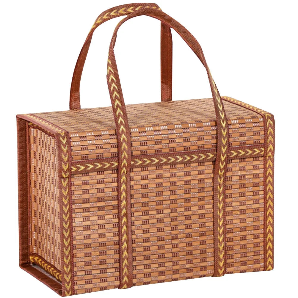 Kitchen Multi-Purpose Basket Bamboo Gift Packaging 1Set