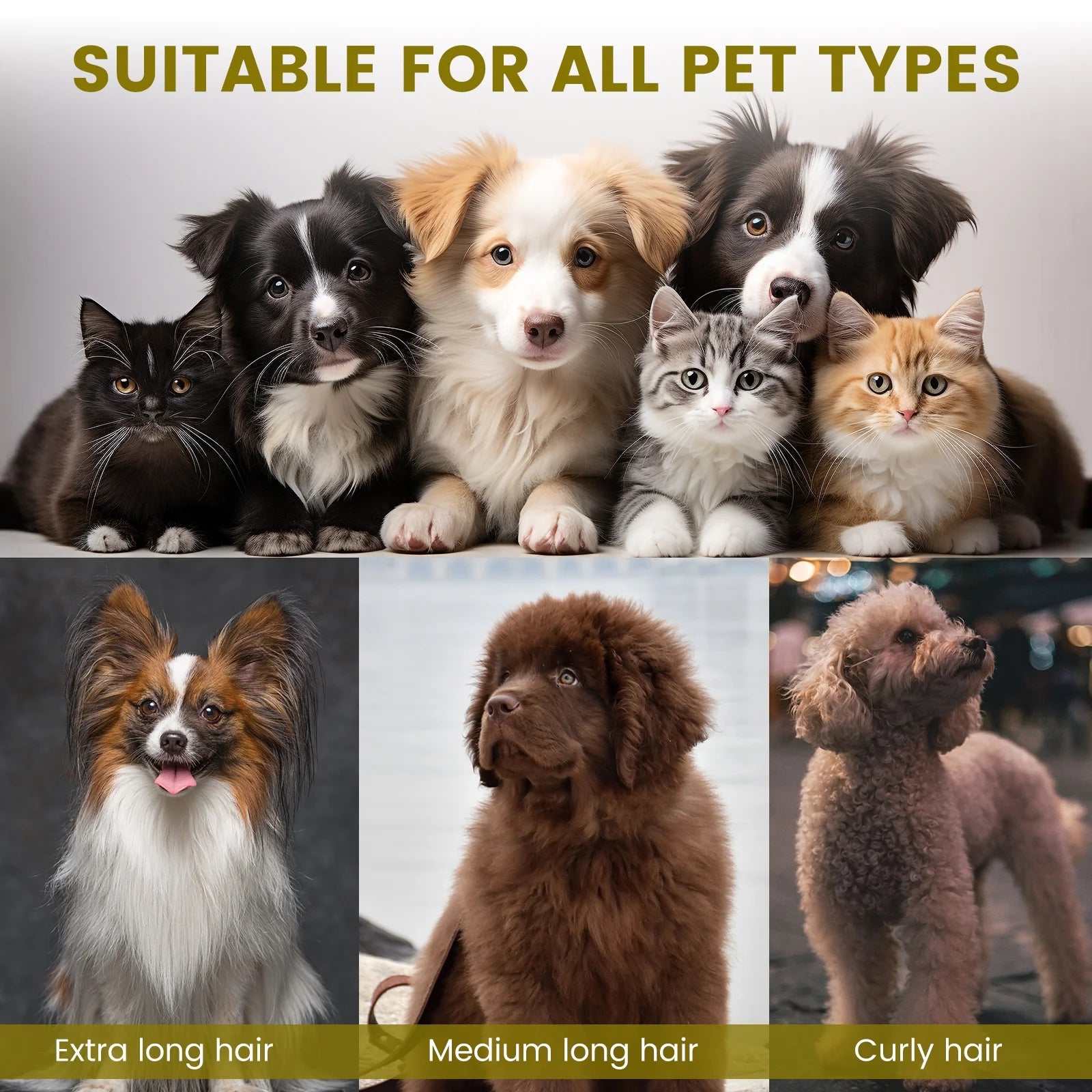 Dog Grooming Kit & Vacuum, Dog Vacuum for Shedding Grooming, Low Noise, for Dogs Cats Pet Hair & Home Car Cleaning