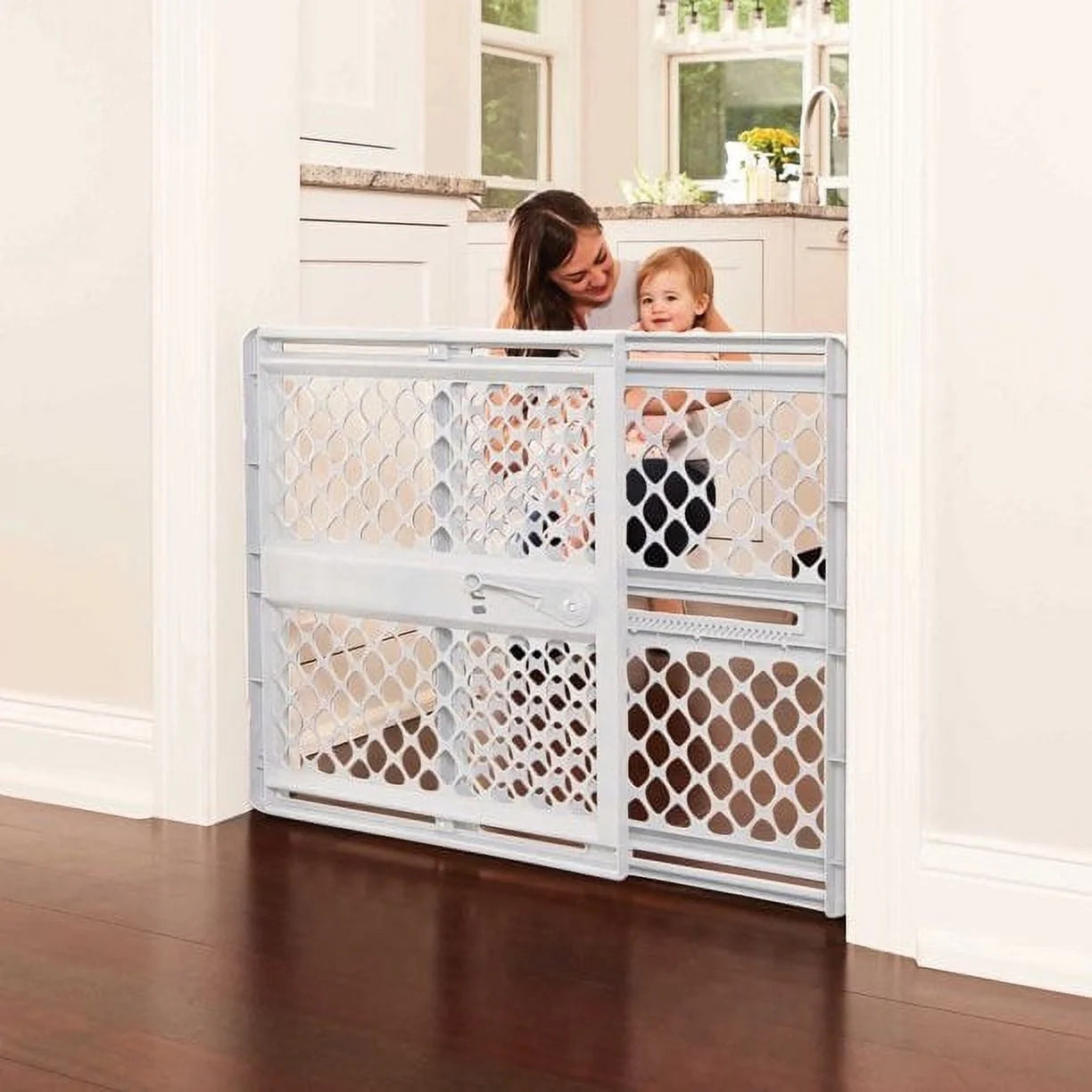 Supergate Explorer Baby Safety Gate, 26"-42", Gray Plastic