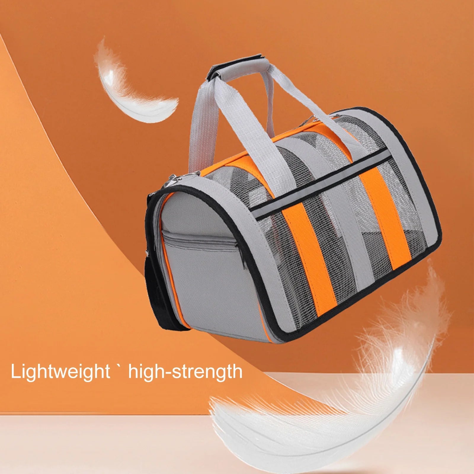 Soft-Sided Pet Carrier for Small to Medium Cats and Dogs up to 15 lbs - Foldable Travel Carrier for Puppies