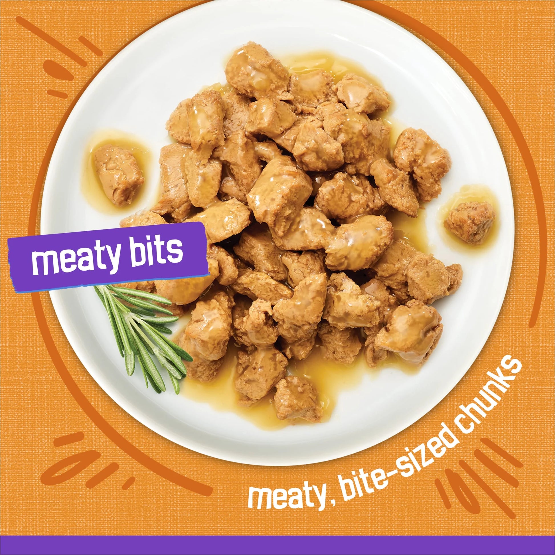 Meaty Bits Chicken Dinner in Gravy Wet Cat Food, 5.5 oz Can