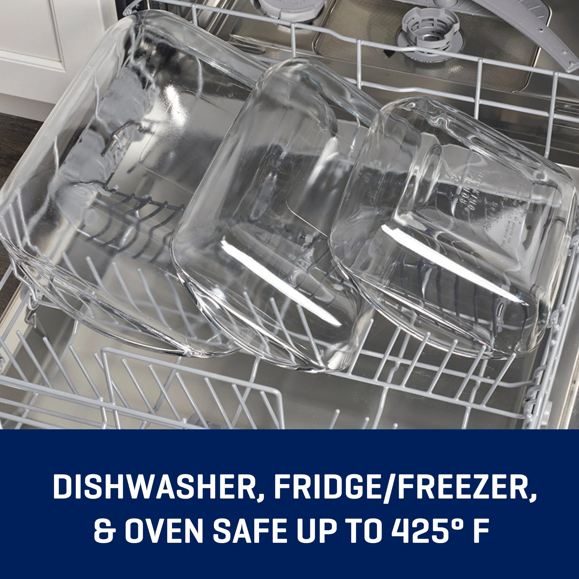 Glass Baking Dish Set, 3 Piece Glass Bakeware Set