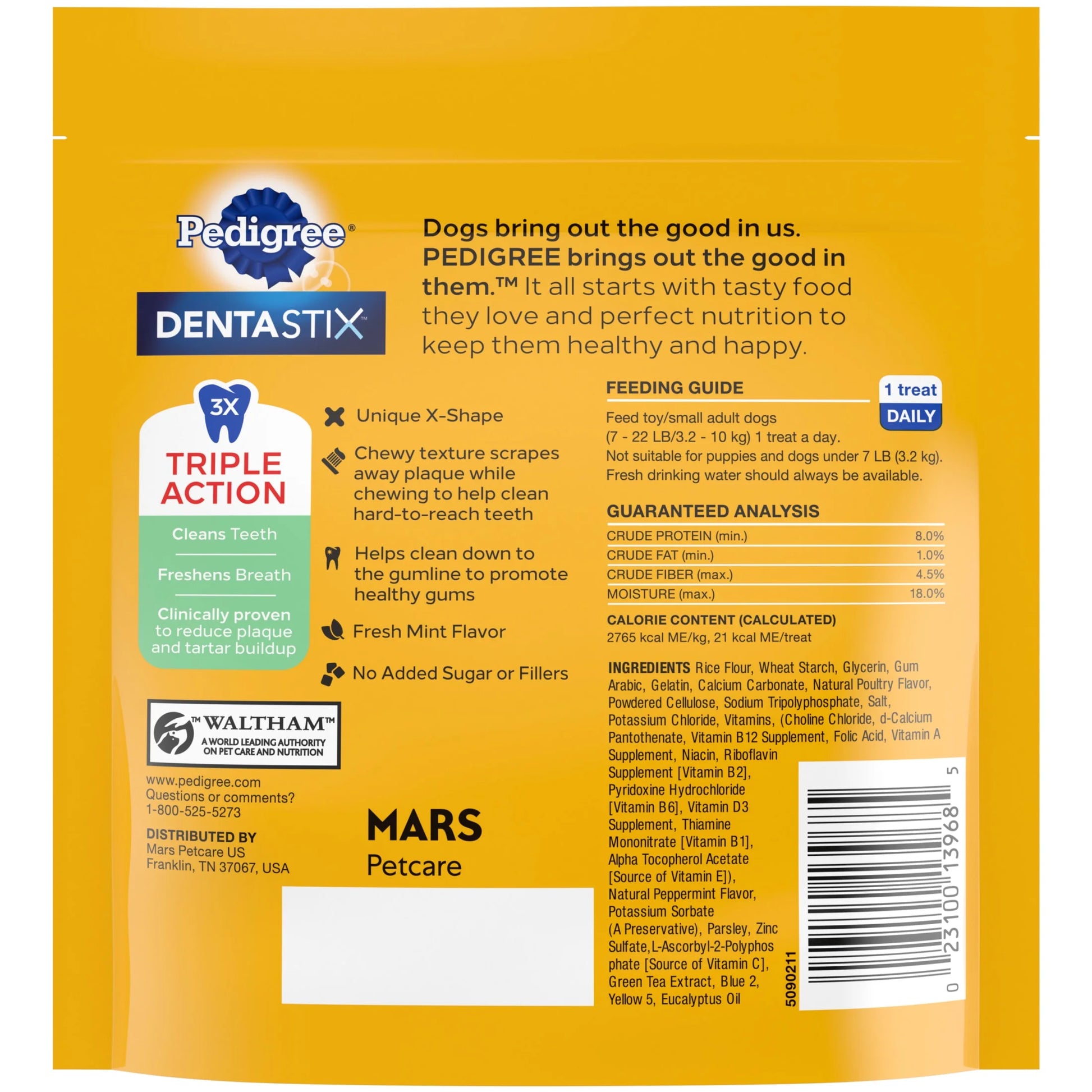 Dentastix Dental Care Treats for Toy and Small Breeds, Fresh Flavor, 5.08 oz Pack