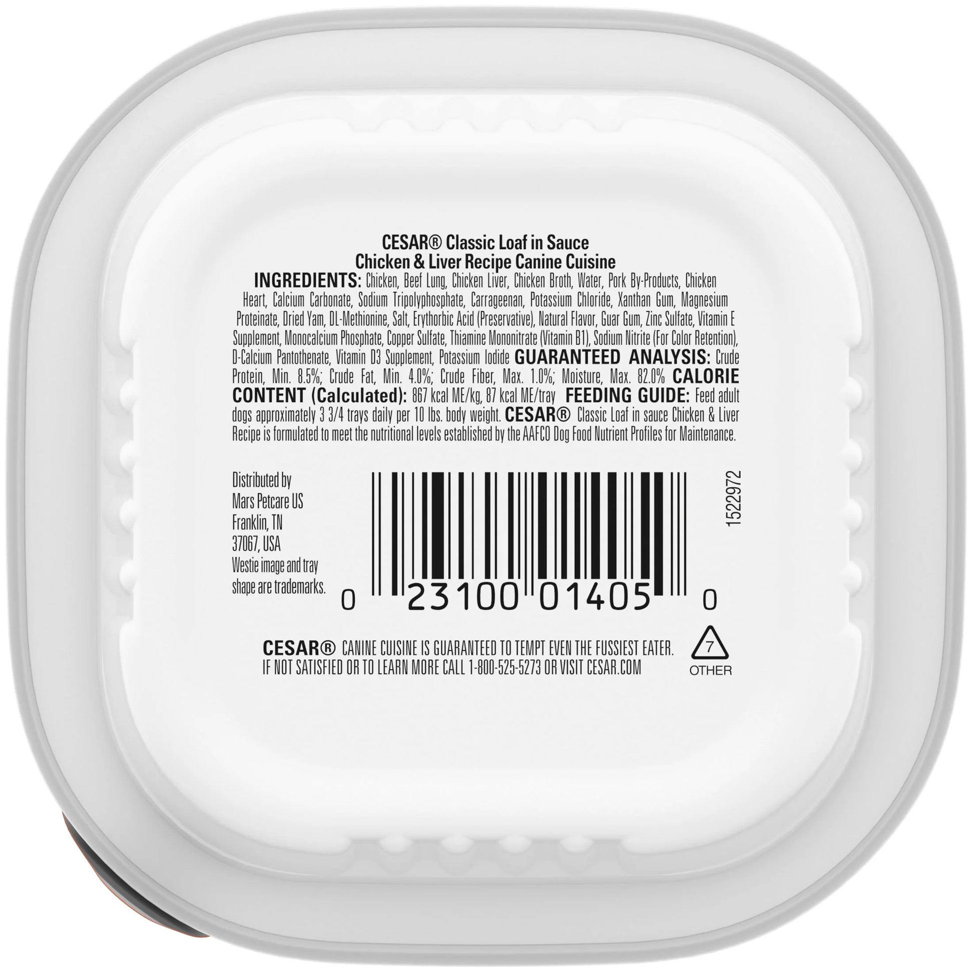 Classic Chicken and Liver Recipe Wet Dog Food in Sauce, 3.5 Oz Tray