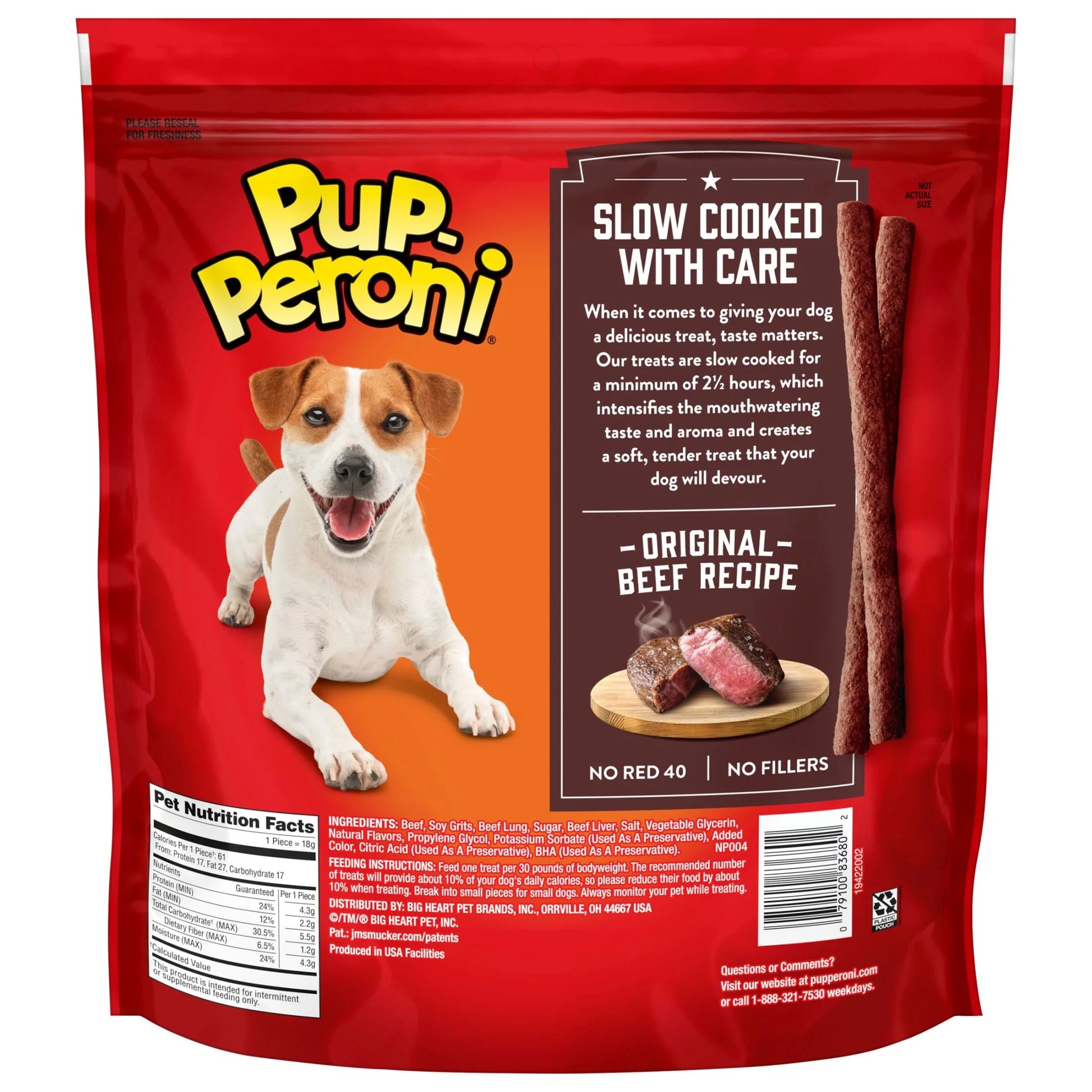 Pup Peroni Original Beef Recipe Dog Treats, 35 Ounce Bag
