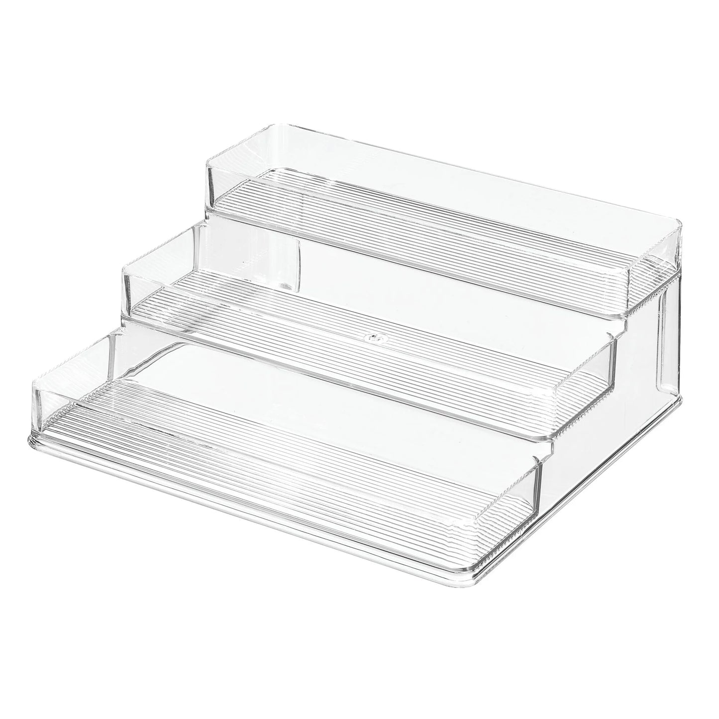 Bpa-Free Plastic 3-Tiered Spice Kitchen Organizer, Clear