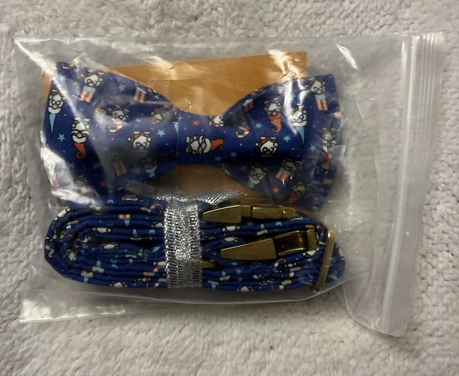 Babble Pet 4Th of July Dog Bow Tie Collar American Flag Day Medium