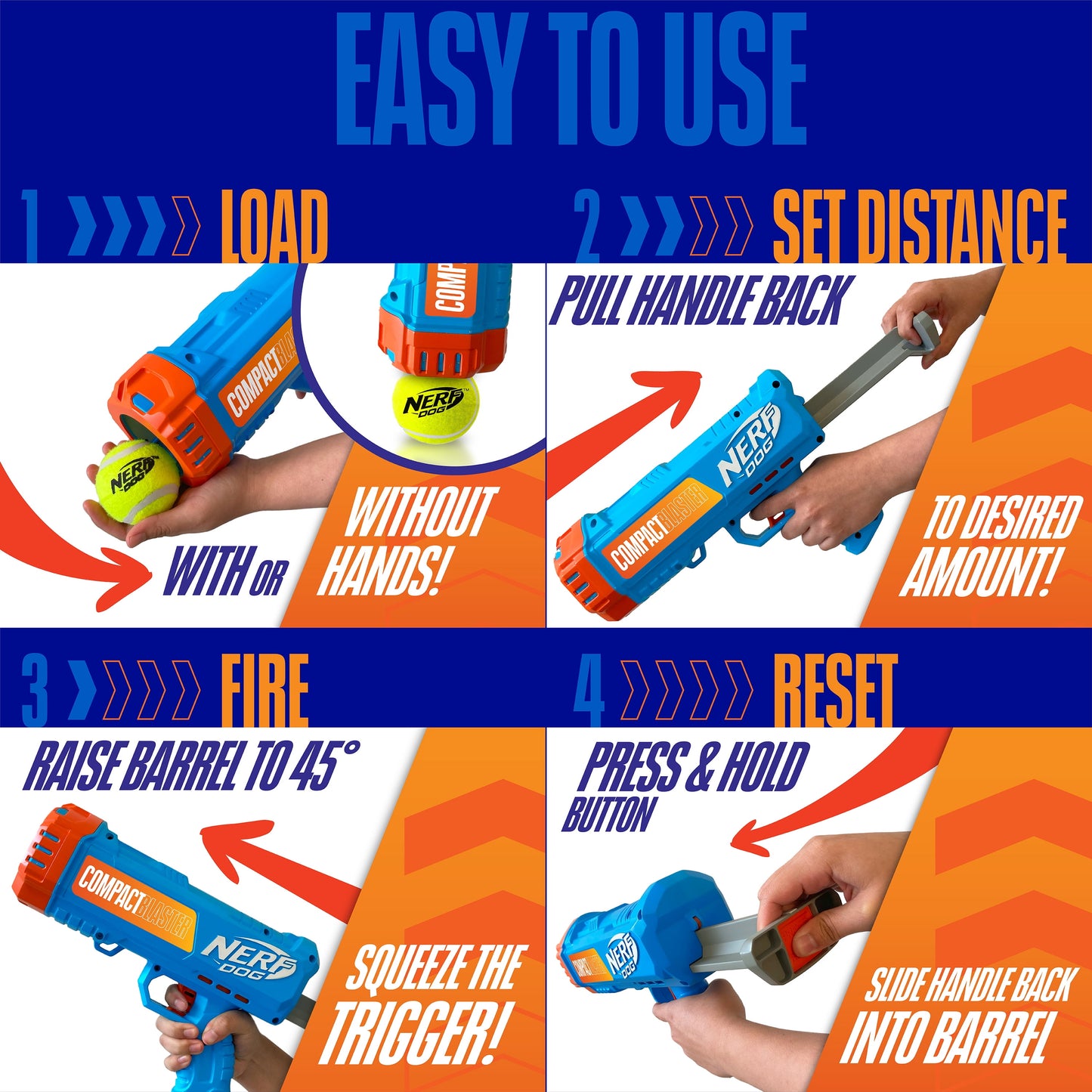 Compact Tennis Ball Launcher with Two Balls, 12-Inch