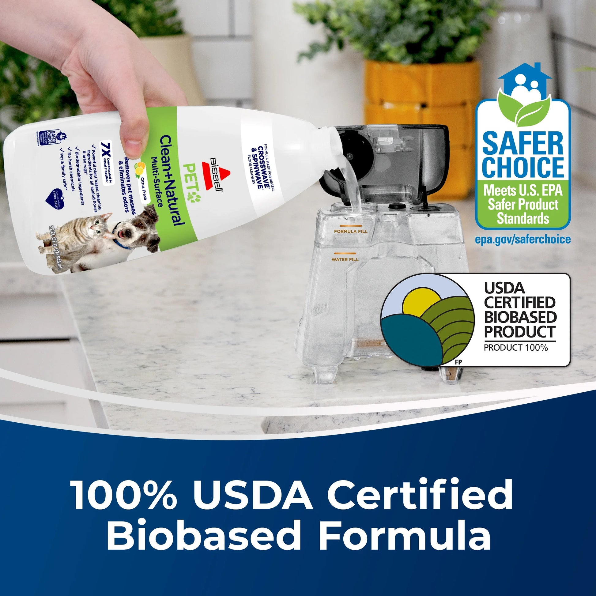 Pet Clean and Natural Multi-Surface Cleaner, 32 Oz.