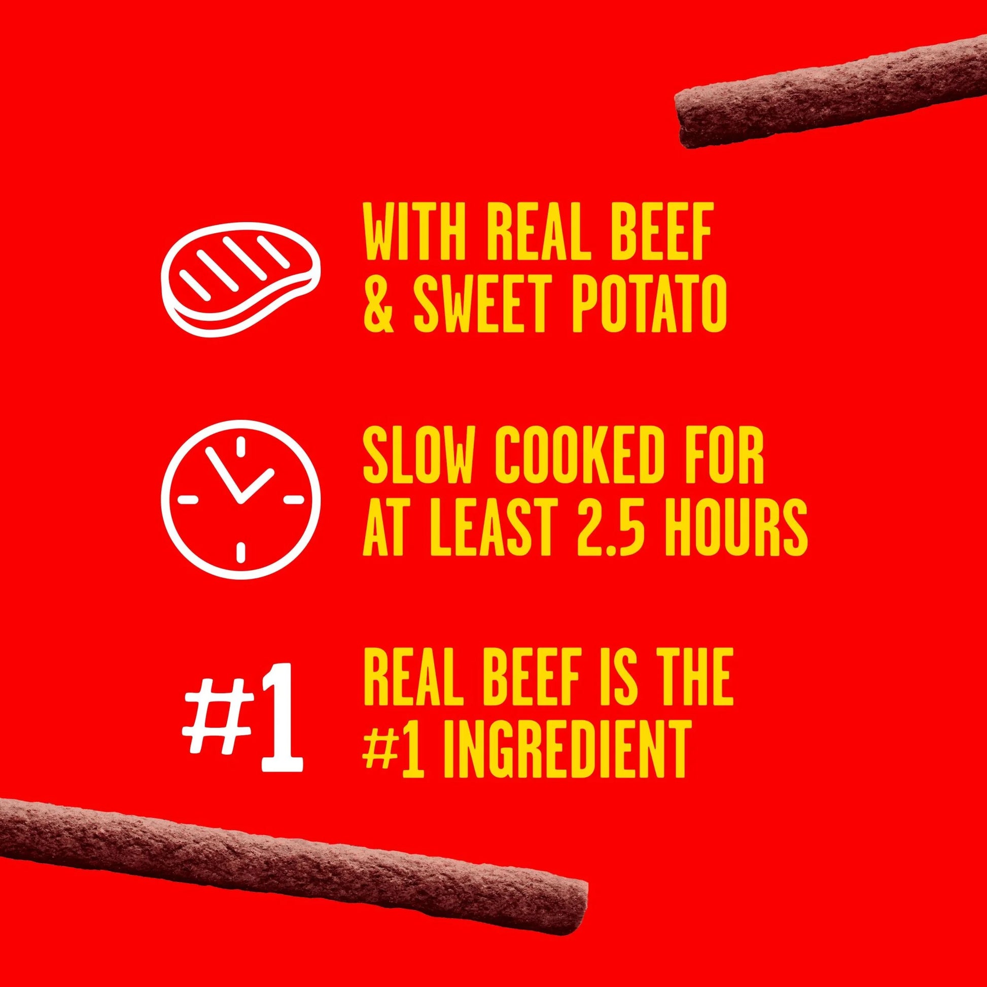 Mix Stix Dog Treats with Real Beef and Sweet Potato, 5.6 oz
