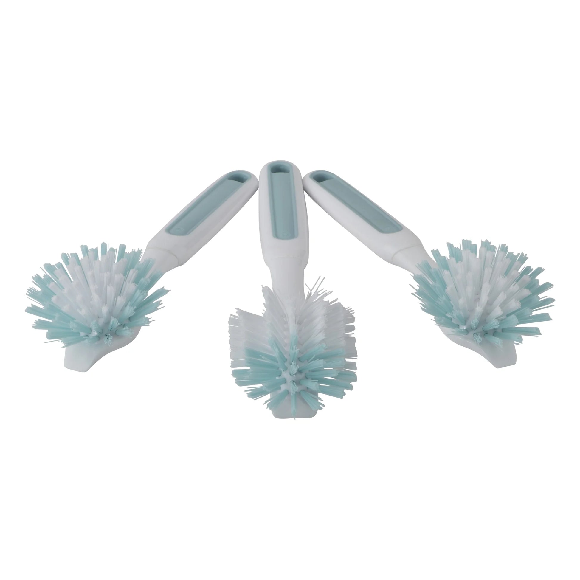 Profreshionals 3-Piece Bpa-Free Kitchen Dish Brush Set, Teal