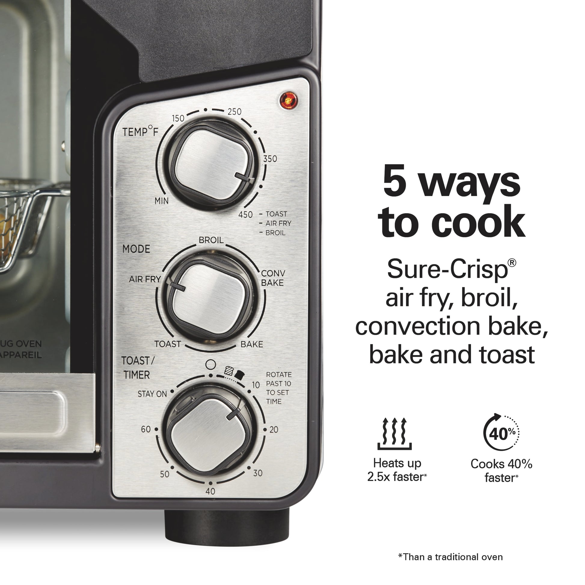 Easy View XL Toaster Oven with Sure-Crisp® Air Fry, 1750W, 6 Slice Capacity, 31460