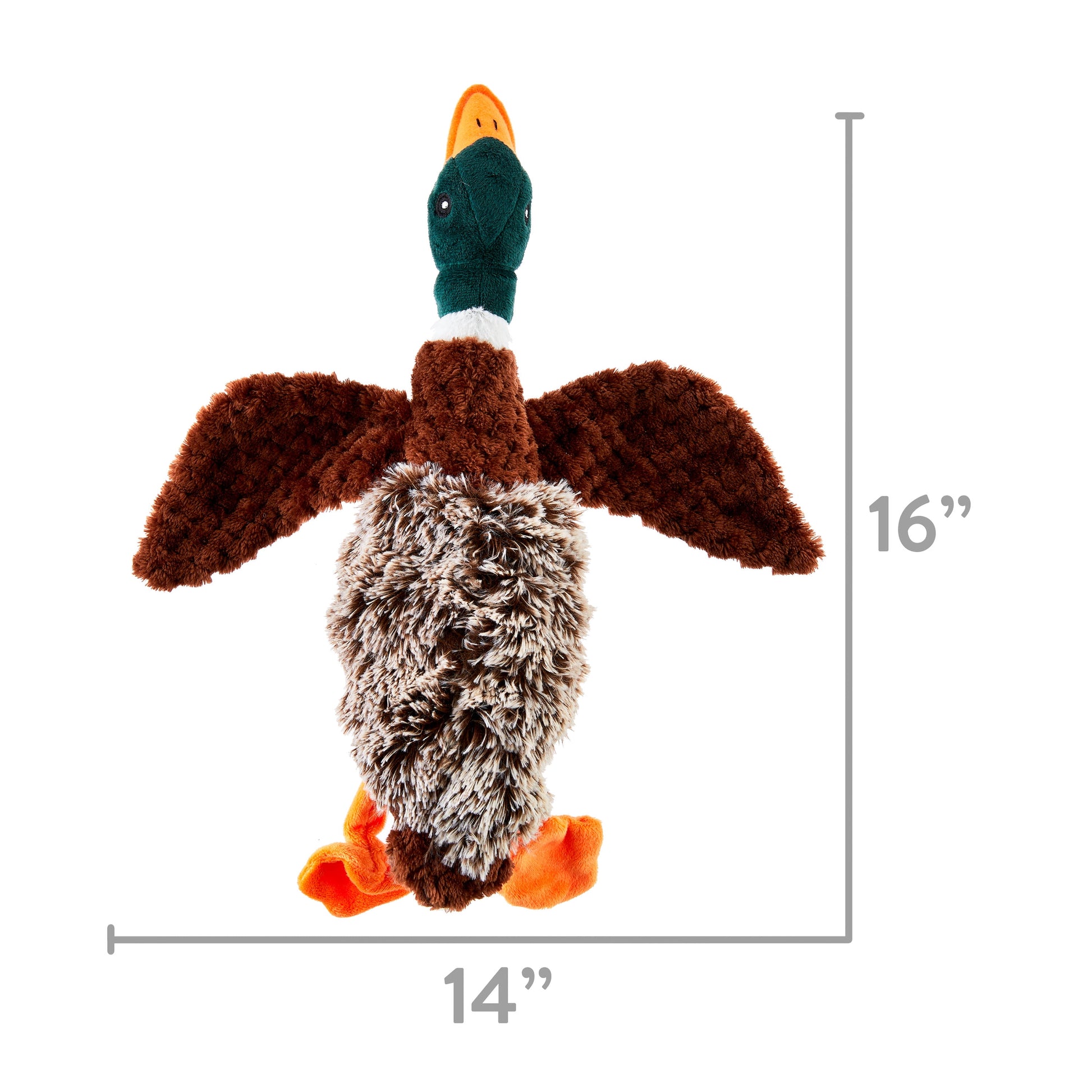 Plush Duck Dog Toy with Squeaker