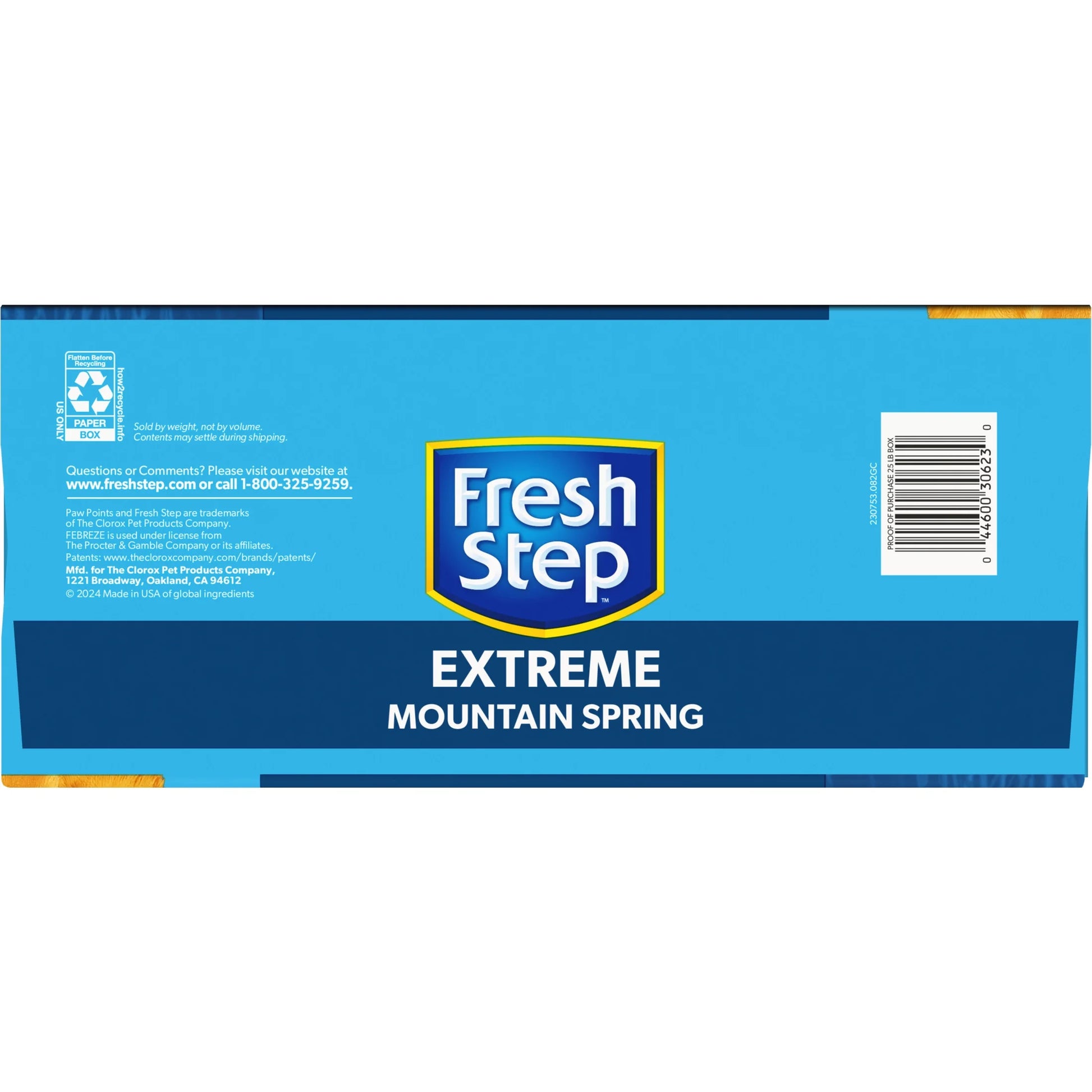 Extreme Scented Clumping Cat Litter with Febreze, Mountain Spring, 25 Lbs