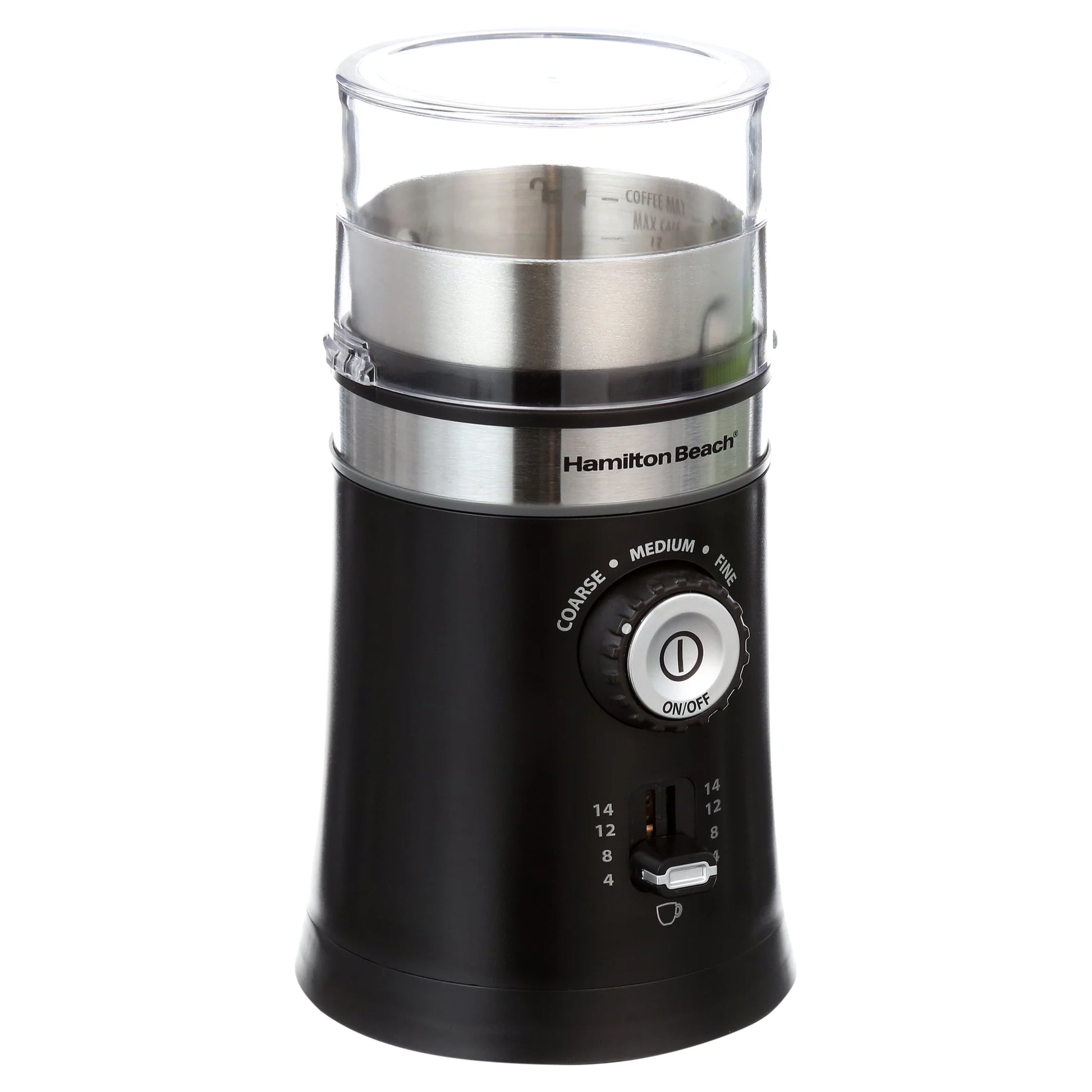 Custom Grind Coffee Grinder, 14 Cups, Black, New, 80393F