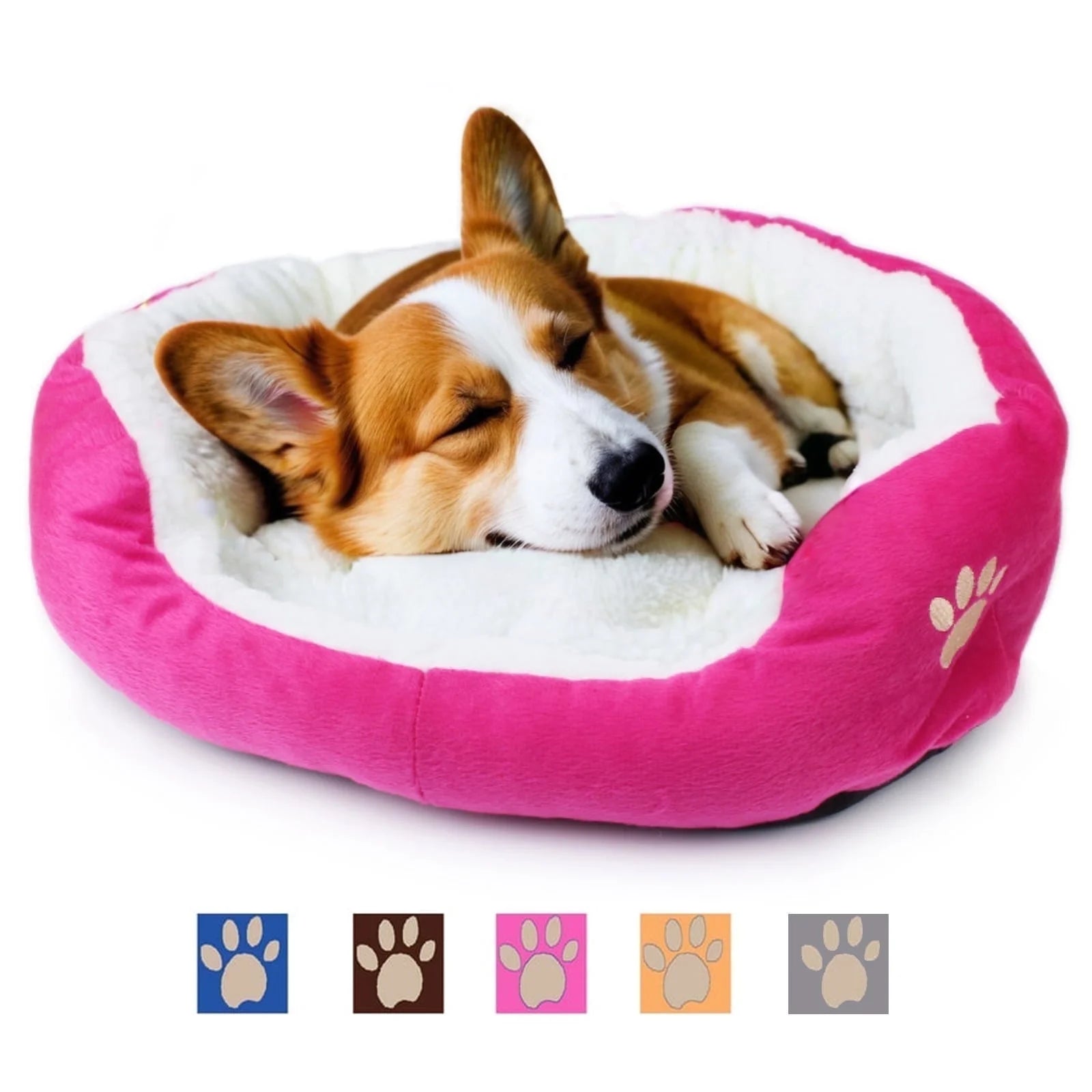 Dog Beds for Small Dogs Puppy Bed Pet Cats Bed with Removable Cushion for Indoor Cats Dogs
