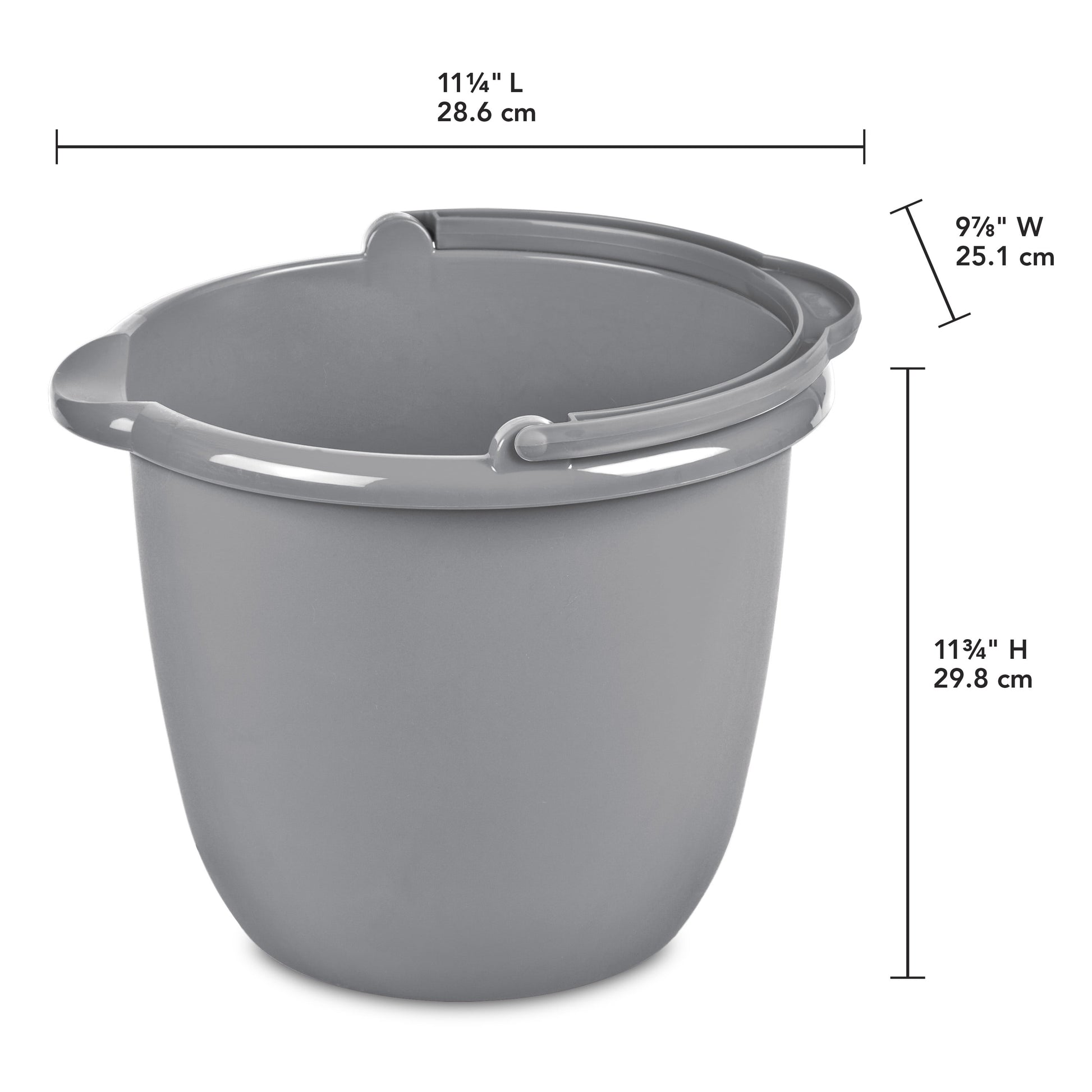 10 Qt. Spout Pail Classic Titanium