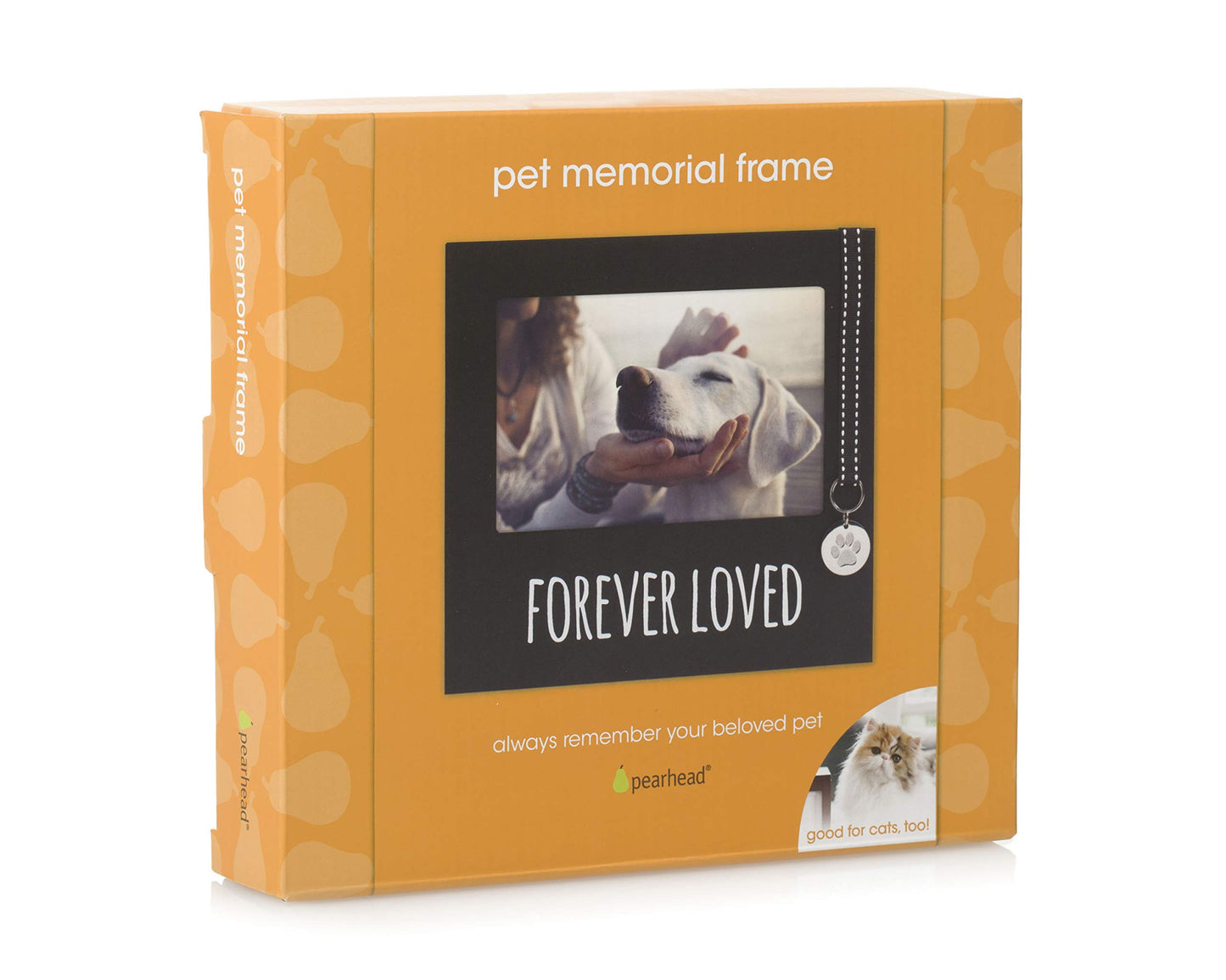 Pearhead Forever Loved Pet Keepsake Picture Frame, Photo Frame for Pet Owners and Dog Lovers, Ideal Memorial Gift for Loss of Dog and Pet Remembrance, Wall Mount And Tabletop Frame, Black