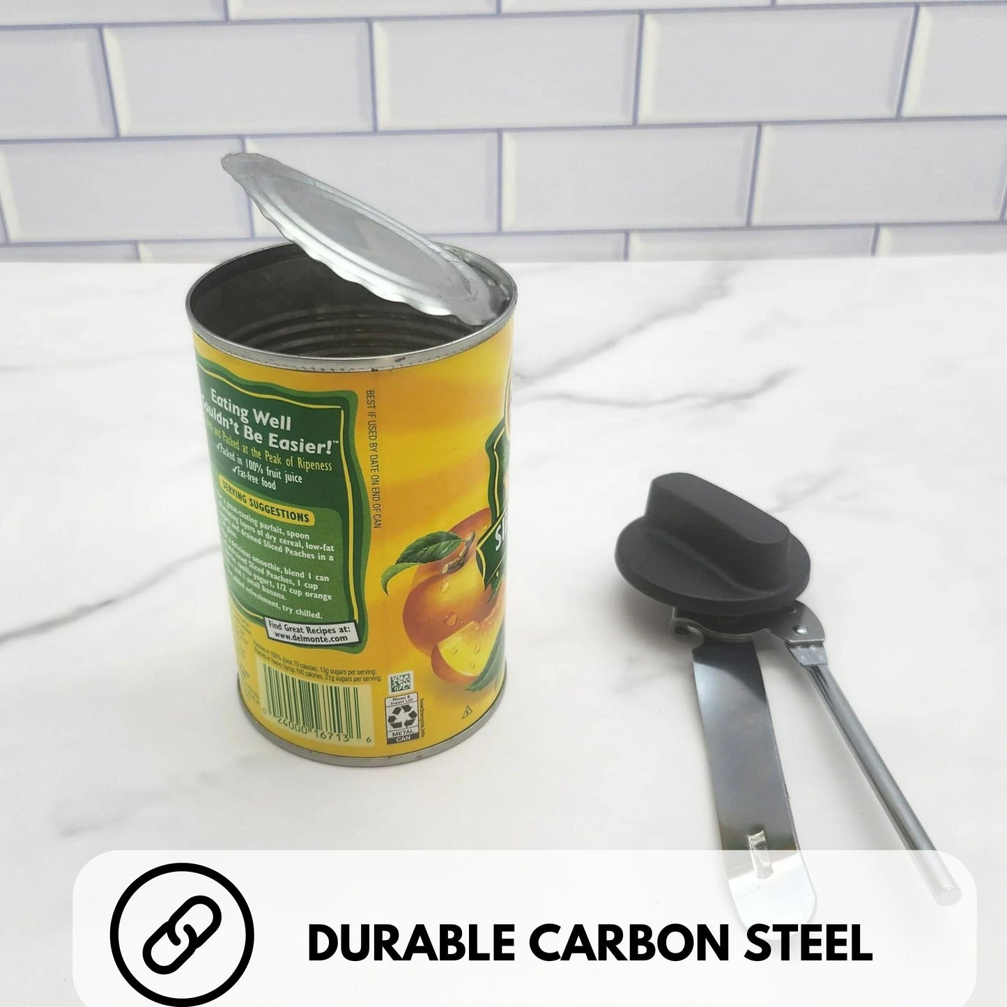 Stainless Steel Can Opener, Black