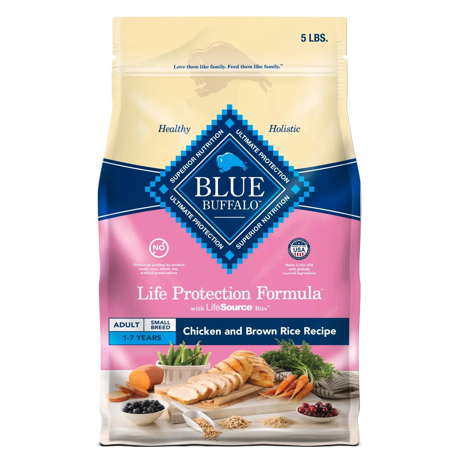 Premium Life Protection Formula Small Breed Dry Dog Food with Chicken & Brown Rice - 5 lbs.