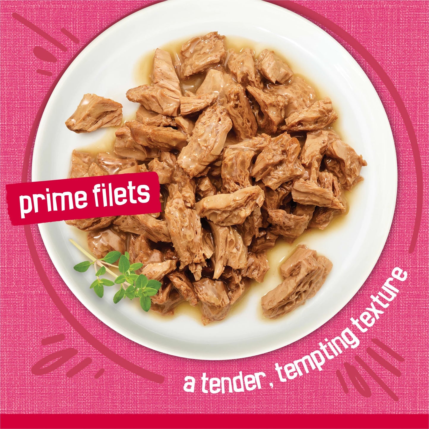 Purina Prime Filets Salmon and Beef in Sauce Wet Cat Food, 5.5 oz Can