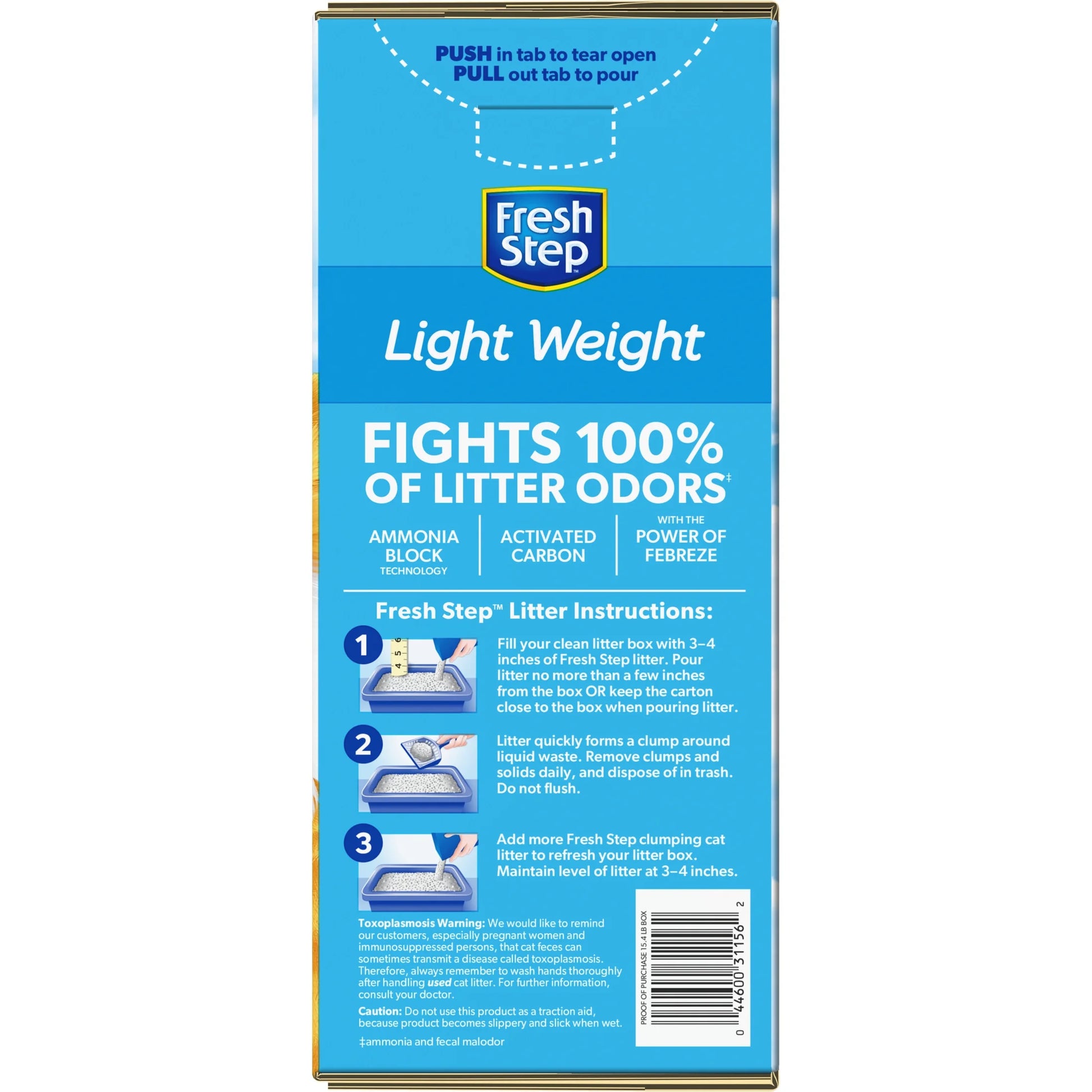 Lightweight Extreme Scented Clumping Cat Litter with Febreze, 15.4 Lbs