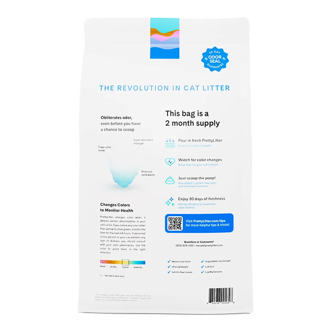 Health Monitoring Cat Litter, Lotus Flower Scent, 8Lb