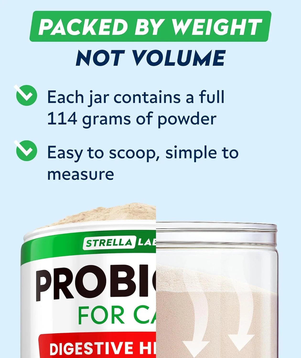 Cat Probiotic Powder - Probiotics for Cats with Diarrhea - Easy to Mix Powder - Cat Probiotics for Indoor Cats, Health Supplies Food Supplement, Pet Probiotics, Digestive Support (4 Oz)