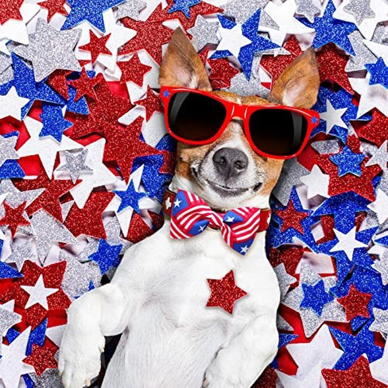 16 Pcs 4Th of July Summer Pet Bow Tie Collar Attachment, American Flag Dog Bow