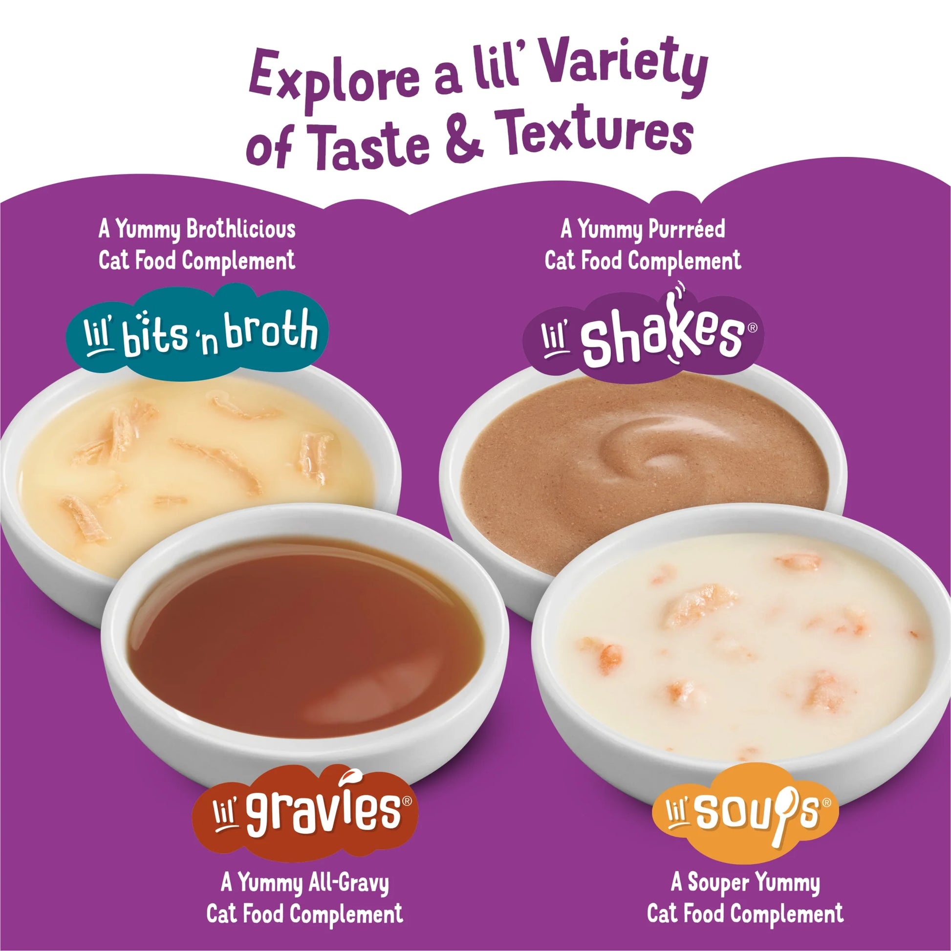 Purina  Pureed Cat Food Toppers, Lil' Shakes with Chicken Lickable Treats, 1.55 Oz Pouch