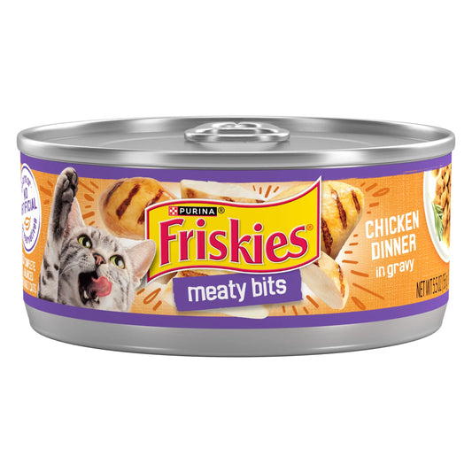 Meaty Bits Chicken Dinner in Gravy Wet Cat Food, 5.5 oz Can