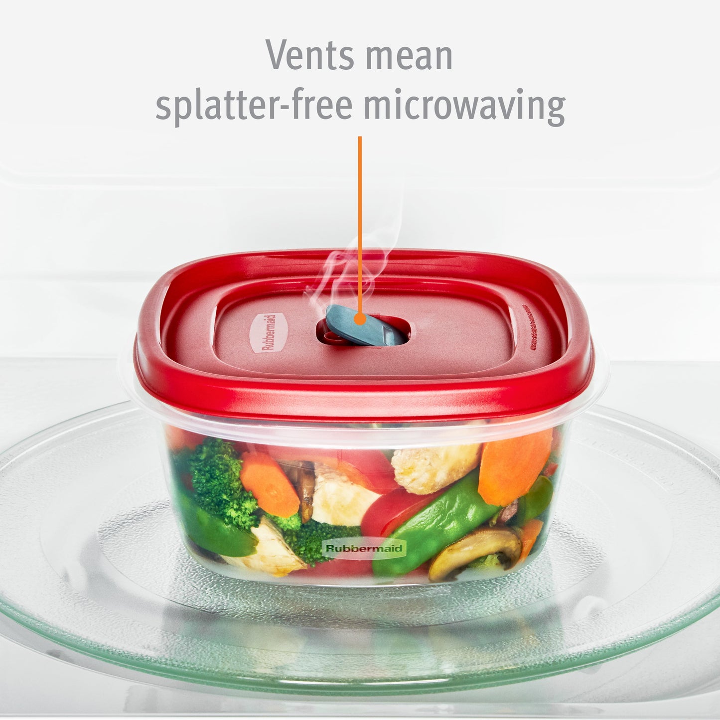 Easy Find Vented Lid Food Storage Containers, 6-Piece Set