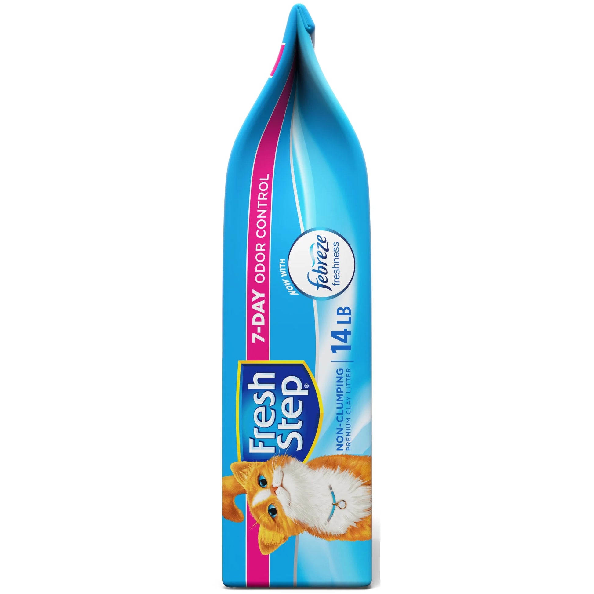 Non-Clumping Scented Premium Cat Litter with Febreze Freshness, 14 Lbs