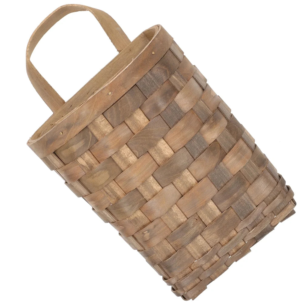 Wicker Hanging Wall Basket Decor Kitchen Storage Flower Housewarming Gift