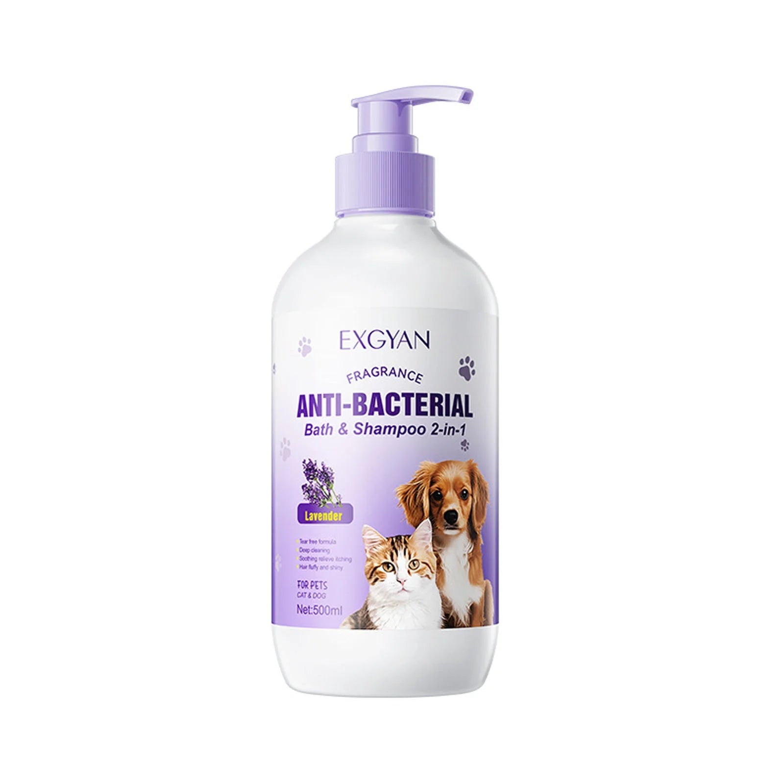 Deals of the Day Clearance!  2-In-1 Pet Lavender Bath and Shampoo-500Ml Soothing Wash for Pets