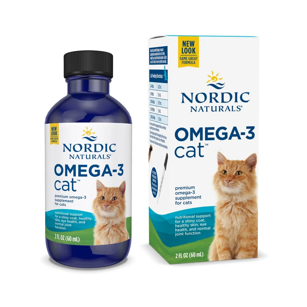 Omega-3 Cat, Liquid, Fish Oil for Cats, with EPA & DHA 2 Oz